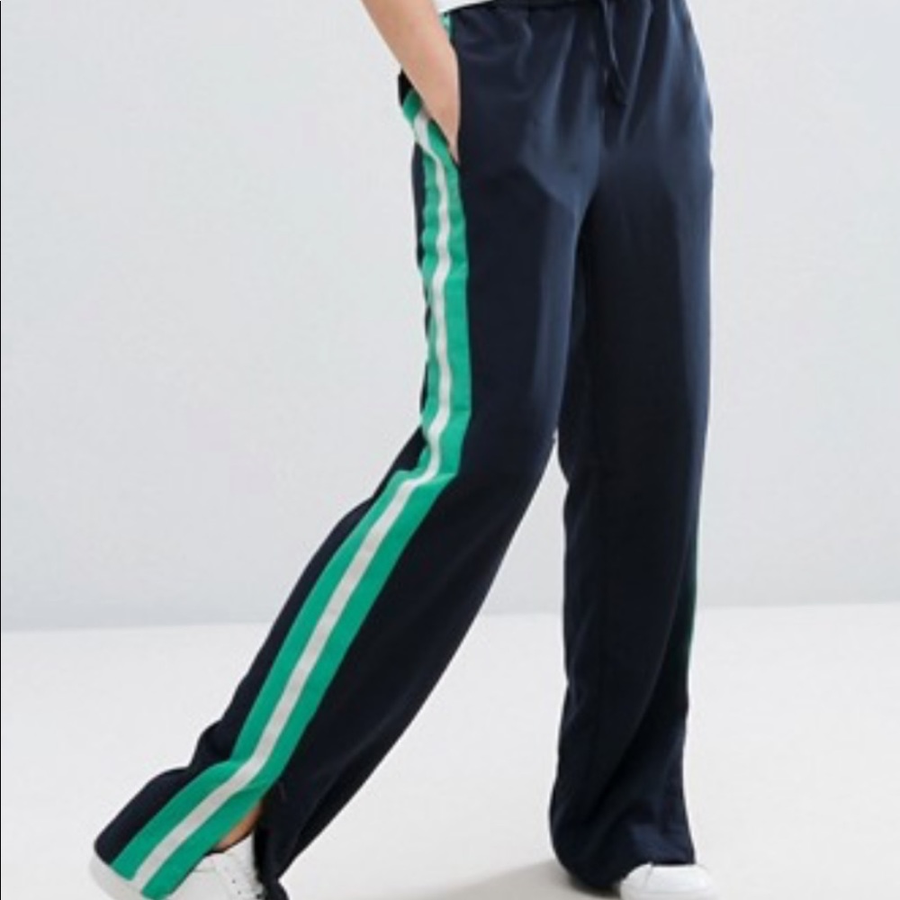 Looking for Monki side stripe pants